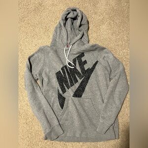 Nike Gray Hoodie with Black Logo